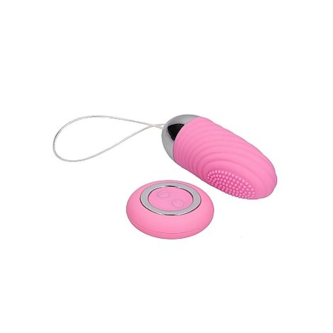 Ethan - Rechargeable Remote Control Vibrating Egg - Pink - 4