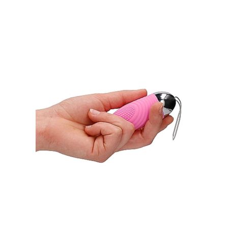 Ethan - Rechargeable Remote Control Vibrating Egg - Pink - 7