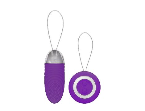 Ethan - Rechargeable Remote Control Vibrating Egg - Purple