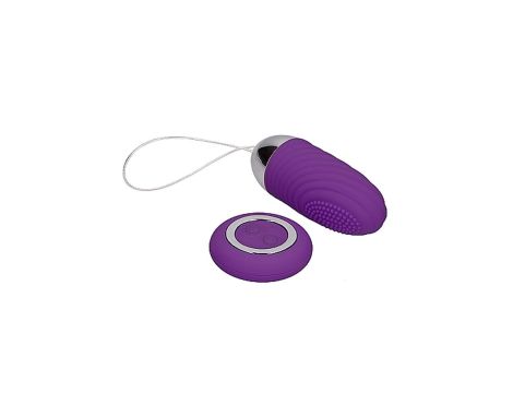 Ethan - Rechargeable Remote Control Vibrating Egg - Purple - 4