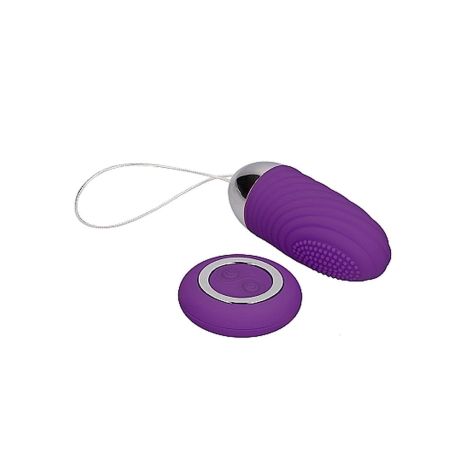 Ethan - Rechargeable Remote Control Vibrating Egg - Purple - 4