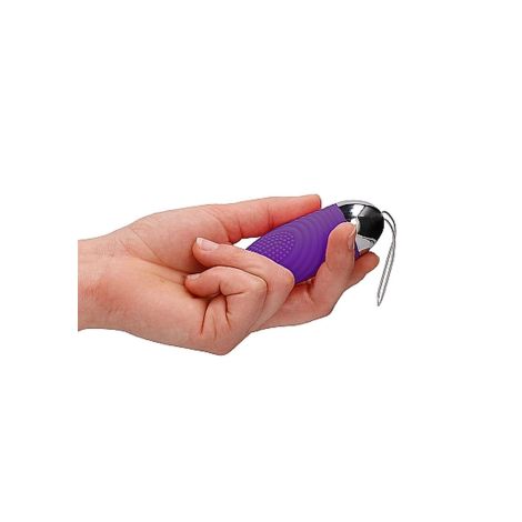 Ethan - Rechargeable Remote Control Vibrating Egg - Purple - 7