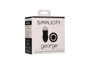 George - Rechargeable Remote Control Vibrating Egg - Black - image 2