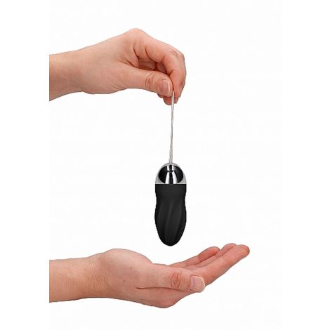 George - Rechargeable Remote Control Vibrating Egg - Black - 8