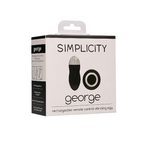 George - Rechargeable Remote Control Vibrating Egg - Black - image 2