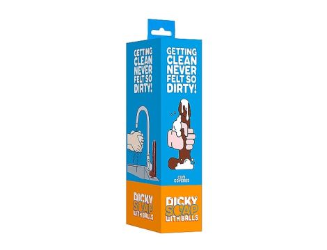 Mydło- Dicky Soap With Balls - Cum Covered - Brown - 2