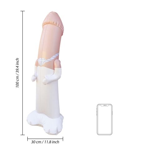 Inflatable Bride Bop Bag - Flesh - 3