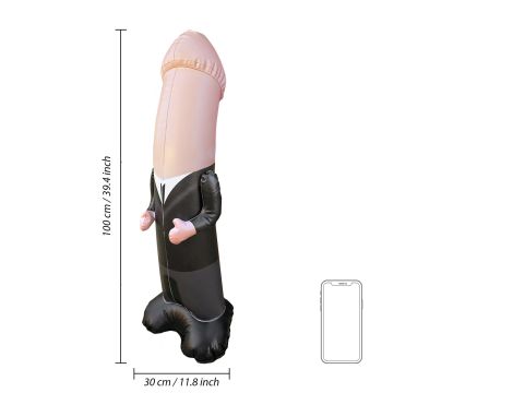 Inflatable Groom Bop Bag - Flesh - 3