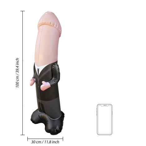 Inflatable Groom Bop Bag - Flesh - 3