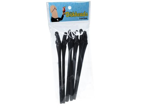 Groom Straws - Black - 3