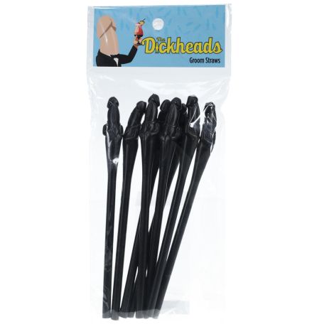 Groom Straws - Black - 2