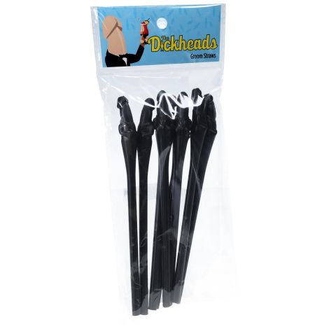 Groom Straws - Black - 3