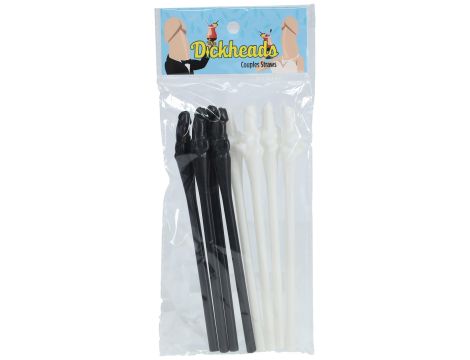 Couples Straws - Black and White - 2