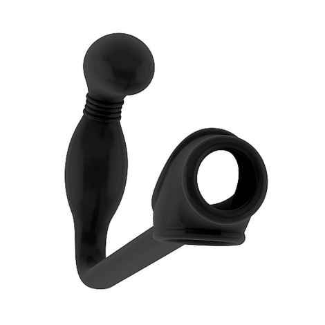 No.2 - Butt Plug with Cockring - Black