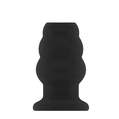 No.50 - Medium Hollow Tunnel Butt Plug - 4 Inch - Black