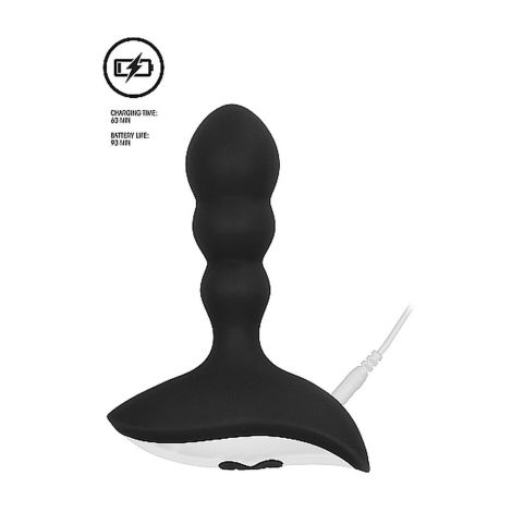 No. 78 - Rechargeable Anal Stimulator - Black - 12