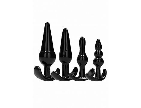 NO. 80 - 4-Piece Butt Plug Set - Black