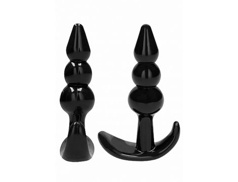 NO. 80 - 4-Piece Butt Plug Set - Black - 6