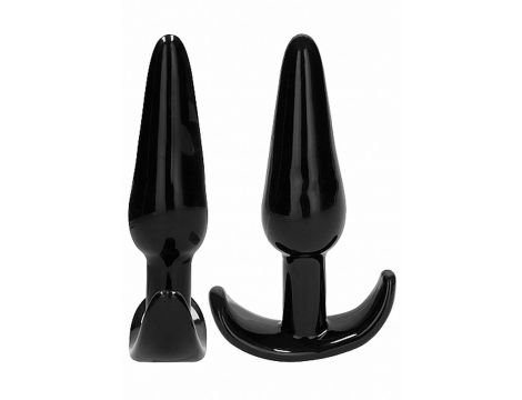 NO. 80 - 4-Piece Butt Plug Set - Black - 12