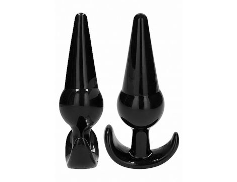 NO. 80 - 4-Piece Butt Plug Set - Black - 15