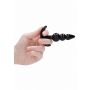 NO. 80 - 4-Piece Butt Plug Set - Black - 9