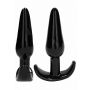 NO. 80 - 4-Piece Butt Plug Set - Black - 13