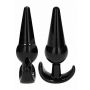 NO. 80 - 4-Piece Butt Plug Set - Black - 16