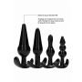 NO. 80 - 4-Piece Butt Plug Set - Black - 19