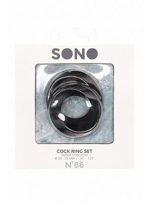 NO. 86 - Cock Ring Set - Black - image 2