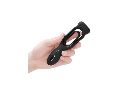 N0. 88 - Vibrating Rechargeable Cock Ring - Black - 7