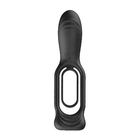 N0. 88 - Vibrating Rechargeable Cock Ring - Black - 6