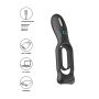 N0. 88 - Vibrating Rechargeable Cock Ring - Black - 11