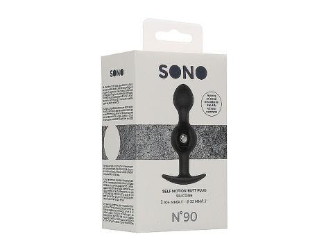 N0. 90 - Self Penetrating Butt Plug - Black - 2