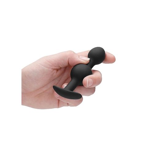 N0. 90 - Self Penetrating Butt Plug - Black - 6