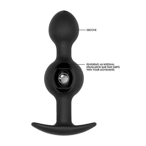 N0. 90 - Self Penetrating Butt Plug - Black - 7