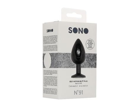 N0. 91 - Self Penetrating Butt Plug - Black - 3