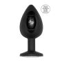 N0. 91 - Self Penetrating Butt Plug - Black - 2