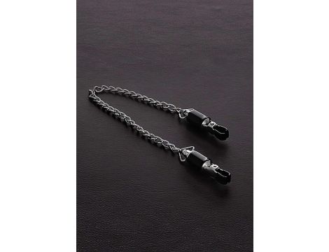 Barrel Tit Clamps with Chain (pair)