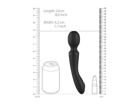 Enora - Wand & Vibrator - Black - 10