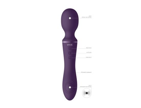 Enora - Wand & Vibrator - Purple - 5