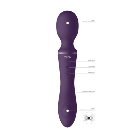 Enora - Wand & Vibrator - Purple - 5