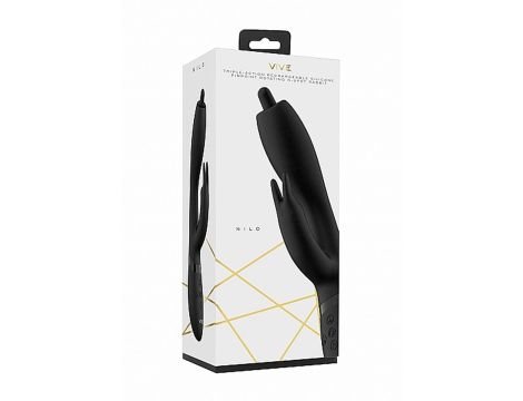 Nilo - Pinpoint Rotating G-spot Rabbit - Black - 3