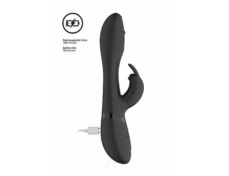 Wibrator Mira - Spinning G-spot Rabbit - Black - 12