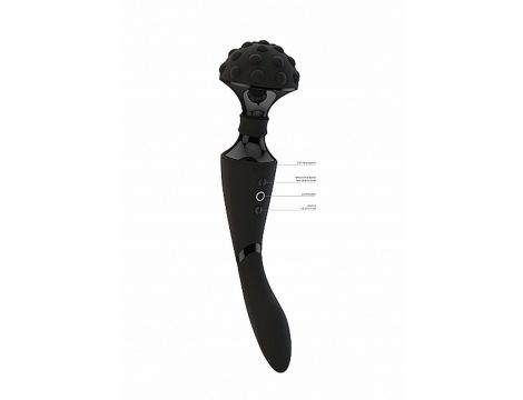 Stymulator- Shiatsu Bendable Massager Wand - Black - 8