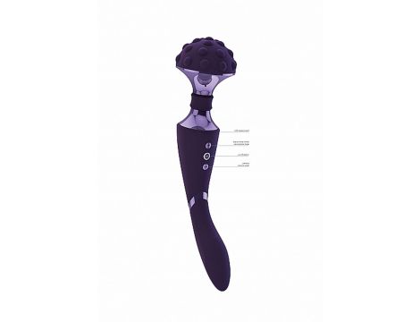 Stymulator- Shiatsu Bendable Massager Wand - Purple - 8