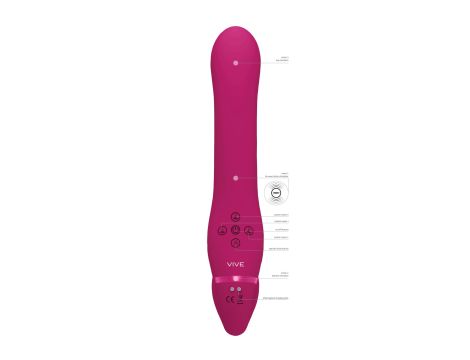 Ai - Dual Vibrating & Air Wave Tickler Strapless Strapon - 6