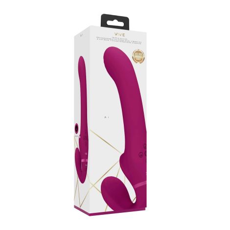 Ai - Dual Vibrating & Air Wave Tickler Strapless Strapon - 2