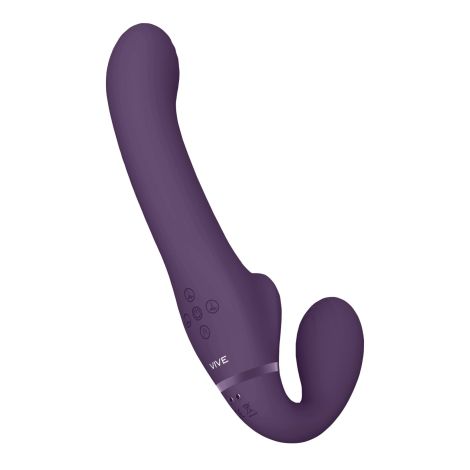 Ai - Dual Vibrating & Air Wave Tickler Strapless Strapon - 3