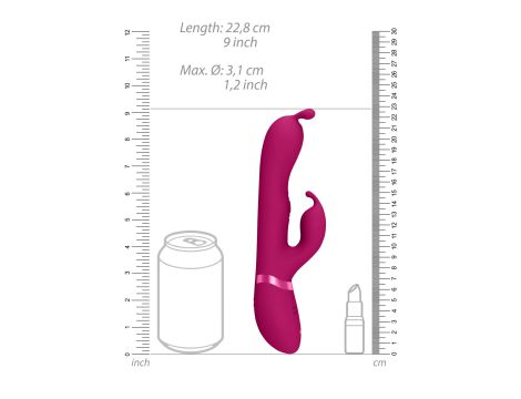 Gada - Vibrating Bunny Ear G-Spot Rabbit with Pulse Wave Shaft - 6