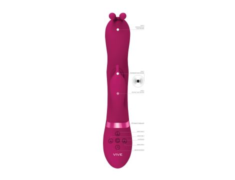 Gada - Vibrating Bunny Ear G-Spot Rabbit with Pulse Wave Shaft - 7